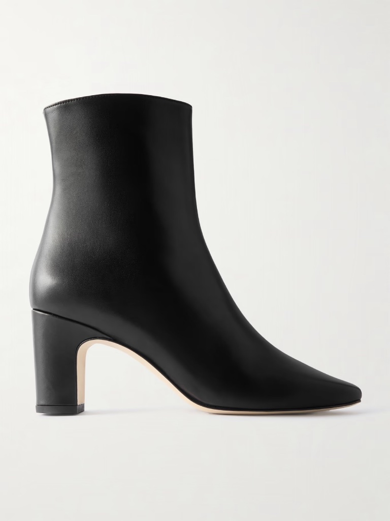 New Manolo Blahnik Ofaralo Black Calf Leather Ankle Boot Sz 11